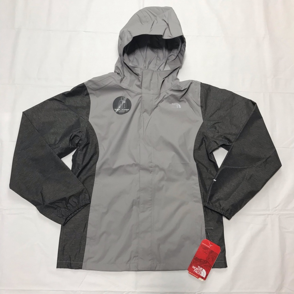 Girls XL Metallic Silver Resolve Jacket by TNF NWT